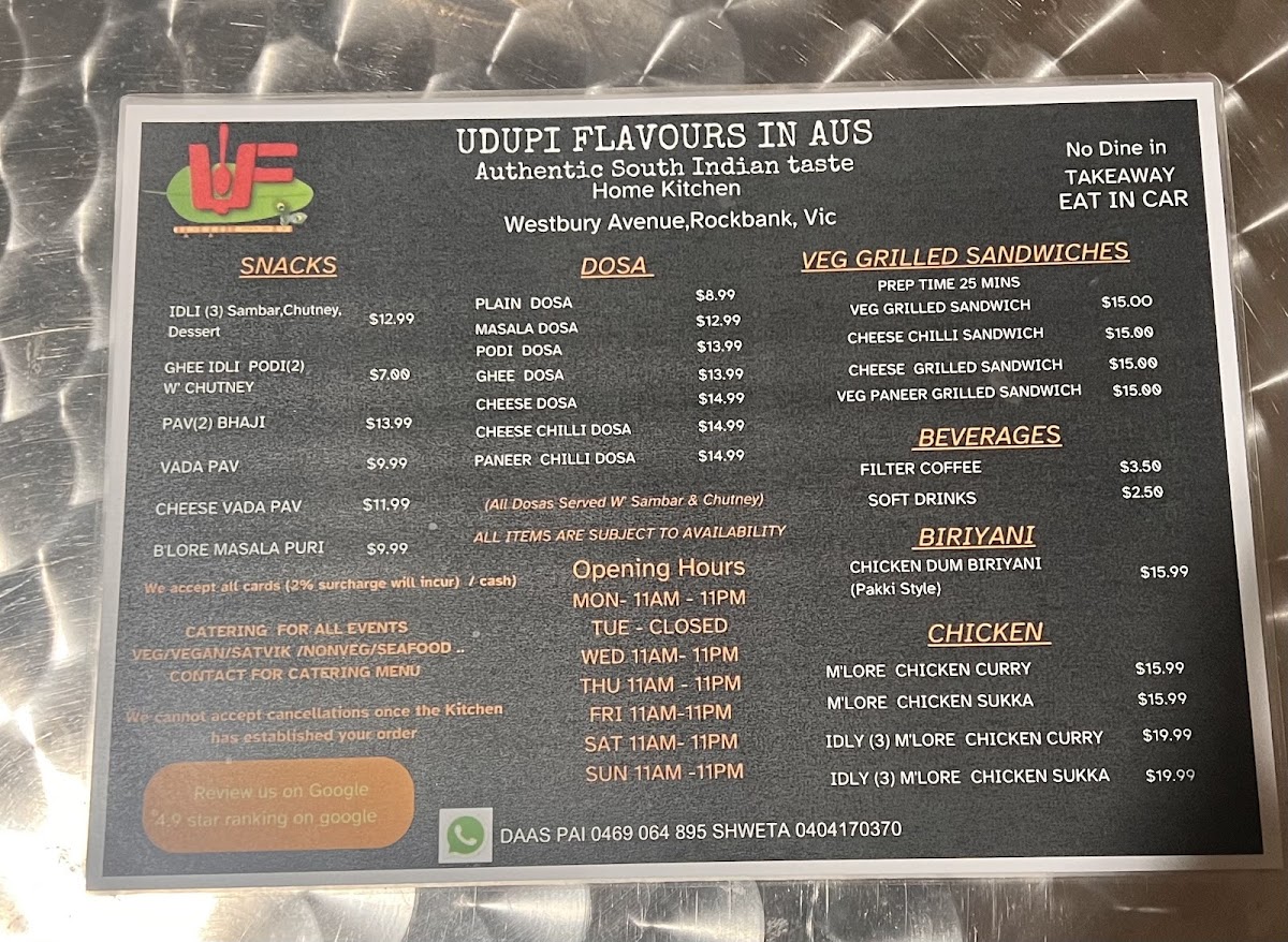 Udupi Flavours In Australia (Dosa Place) photo 1