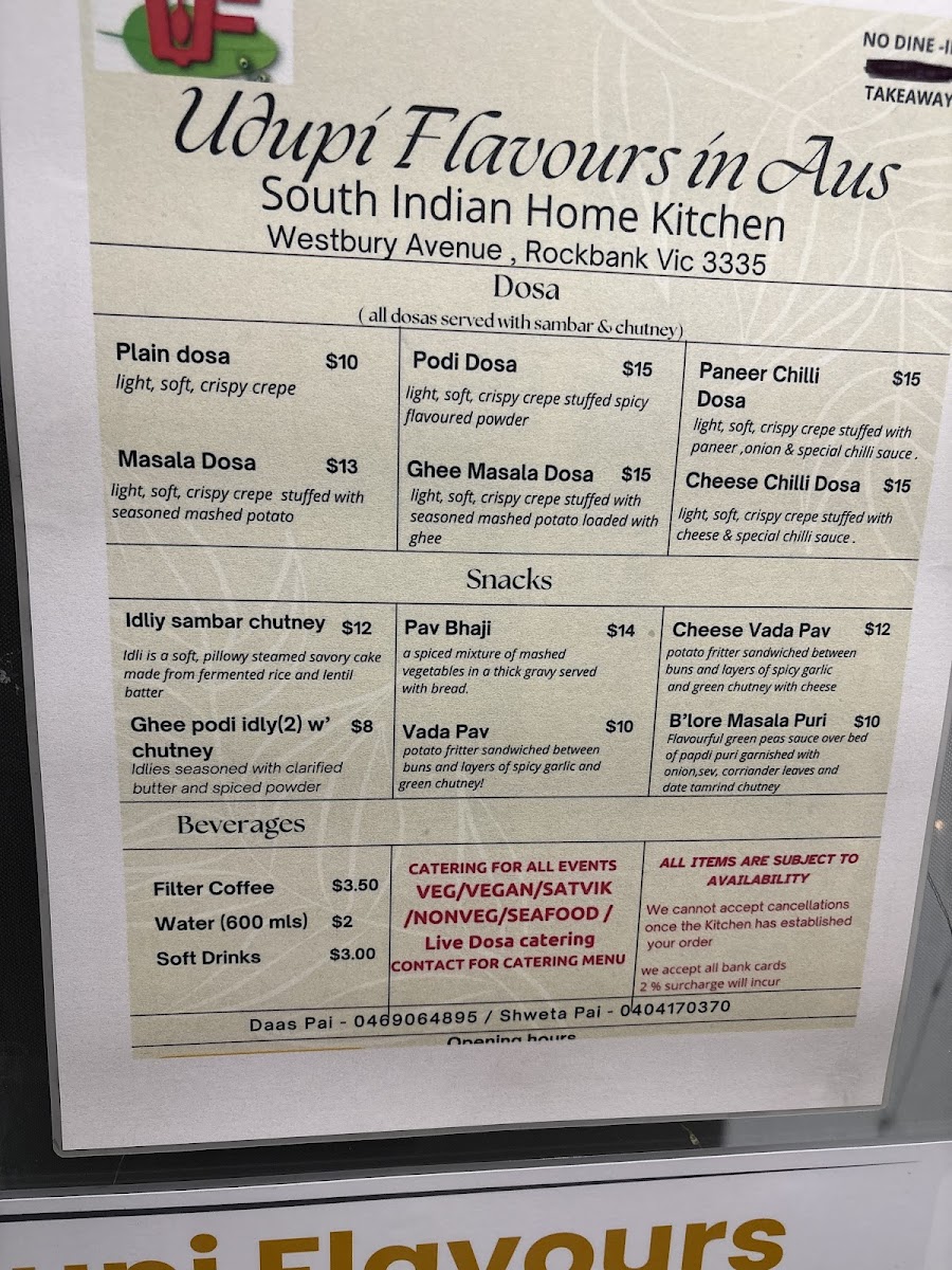 Udupi Flavours In Australia (Dosa Place) photo 2